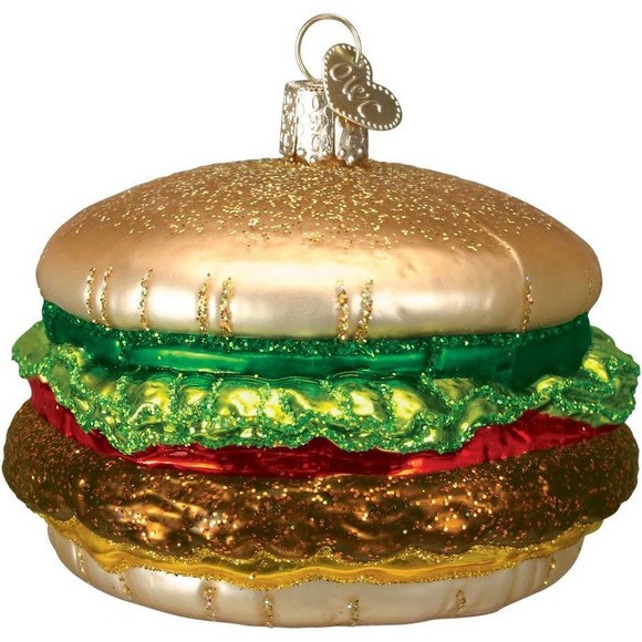 Old World Christmas Other - Old World Christmas Glass Blown Cheeseburger Includes Gift Box